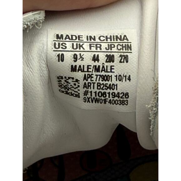 RARE🔥 Adidas Pharrell Stan Smith White Polka Dot Leather Men's Shoes 10 B25401 - Picture 6 of 6